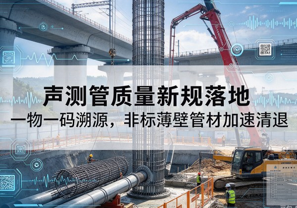 九原声测管质量新规落地，一物一码溯源，非标薄壁管材加速清退